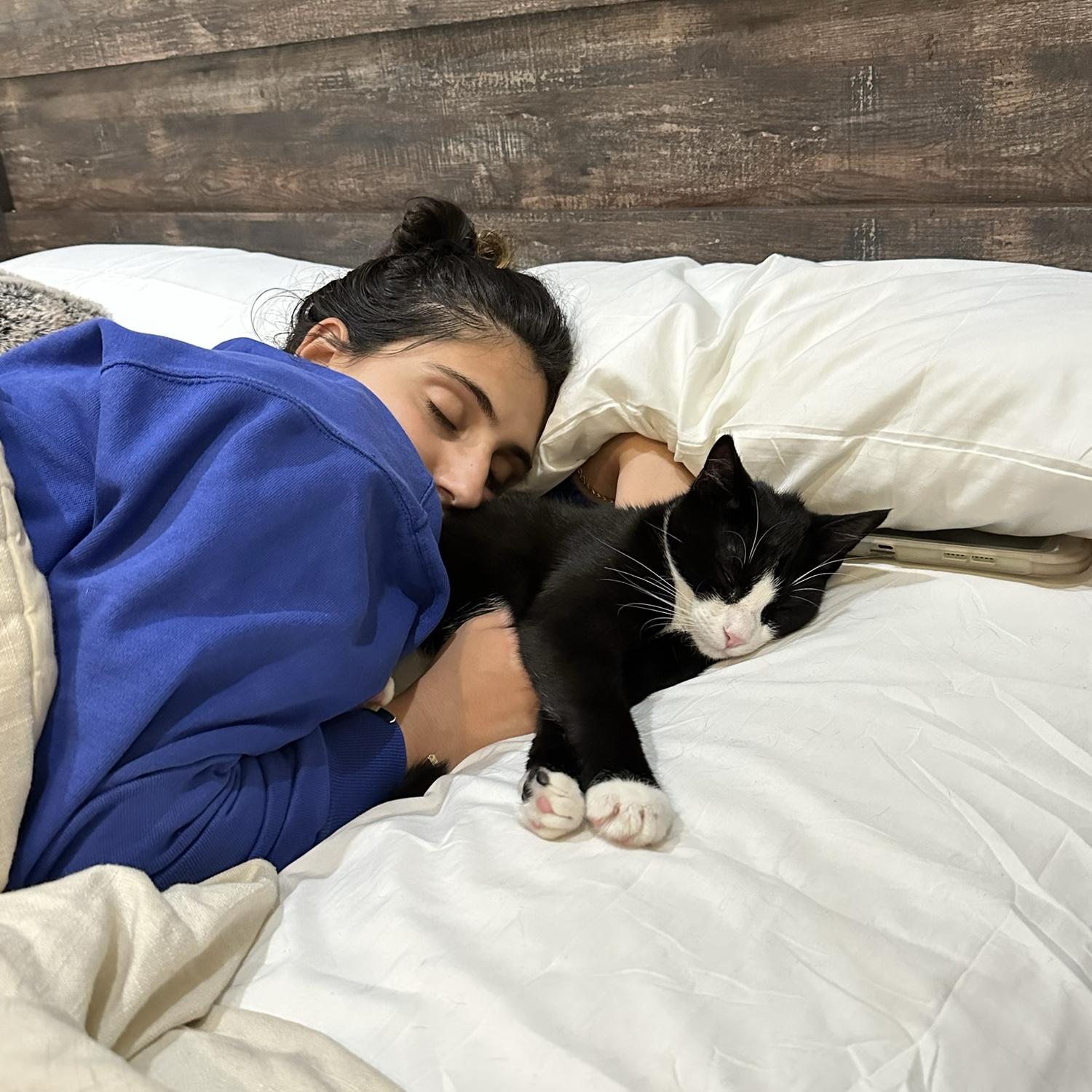 Gabby and Champion in their natural habitat