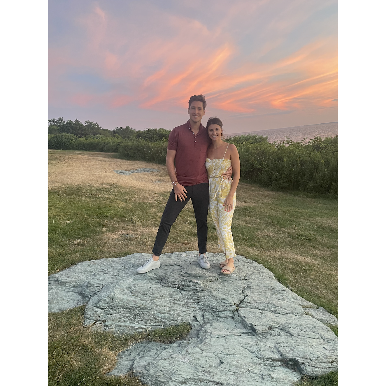 Our coastal trip to Newport, RI with a beautiful sunset!