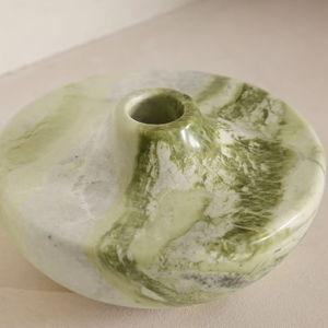 Alma Vase, Wide, Green
