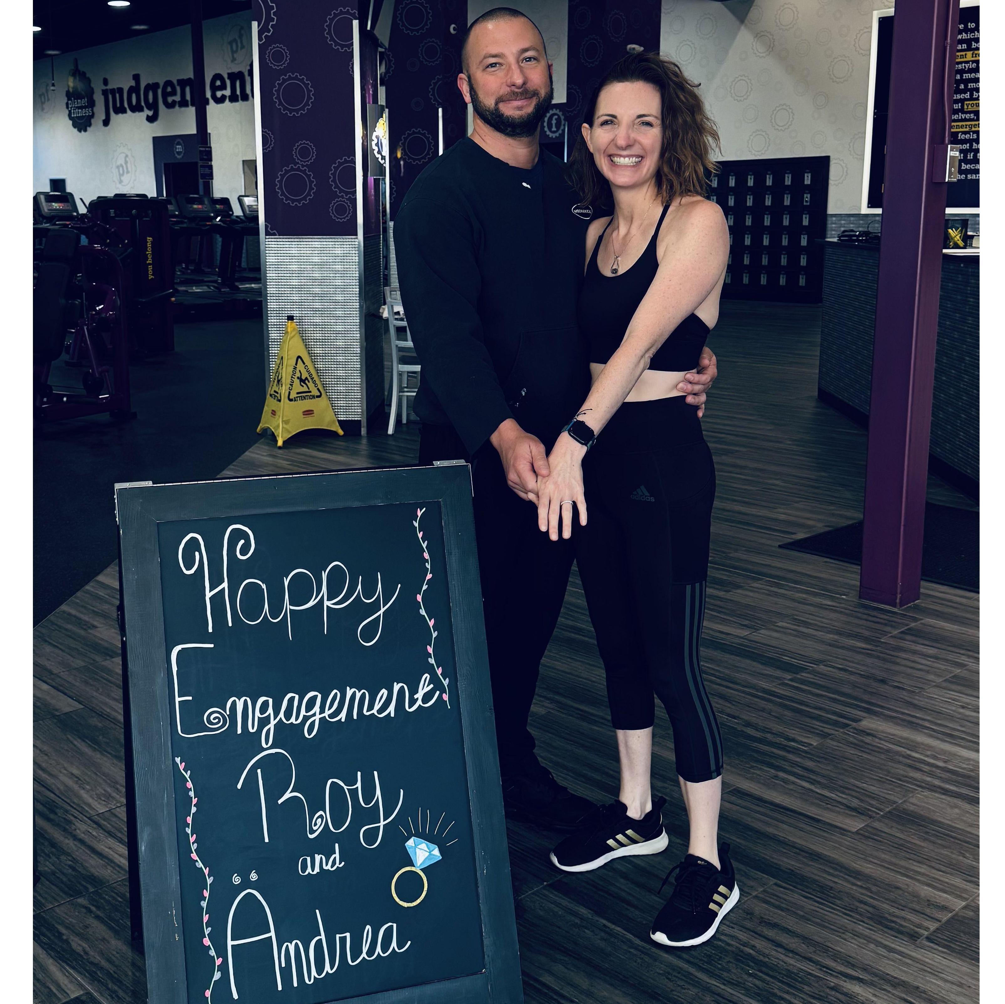 Surprise at gym when we get back home from California. June 2025.