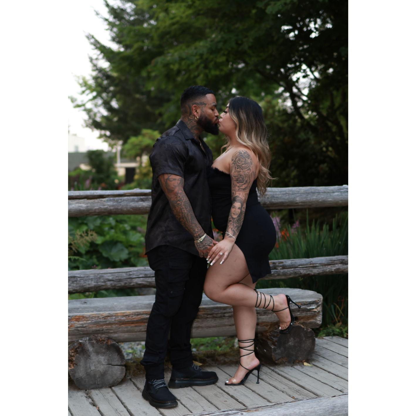 We first said "I love you till the end" right before my friend snapped this photo.