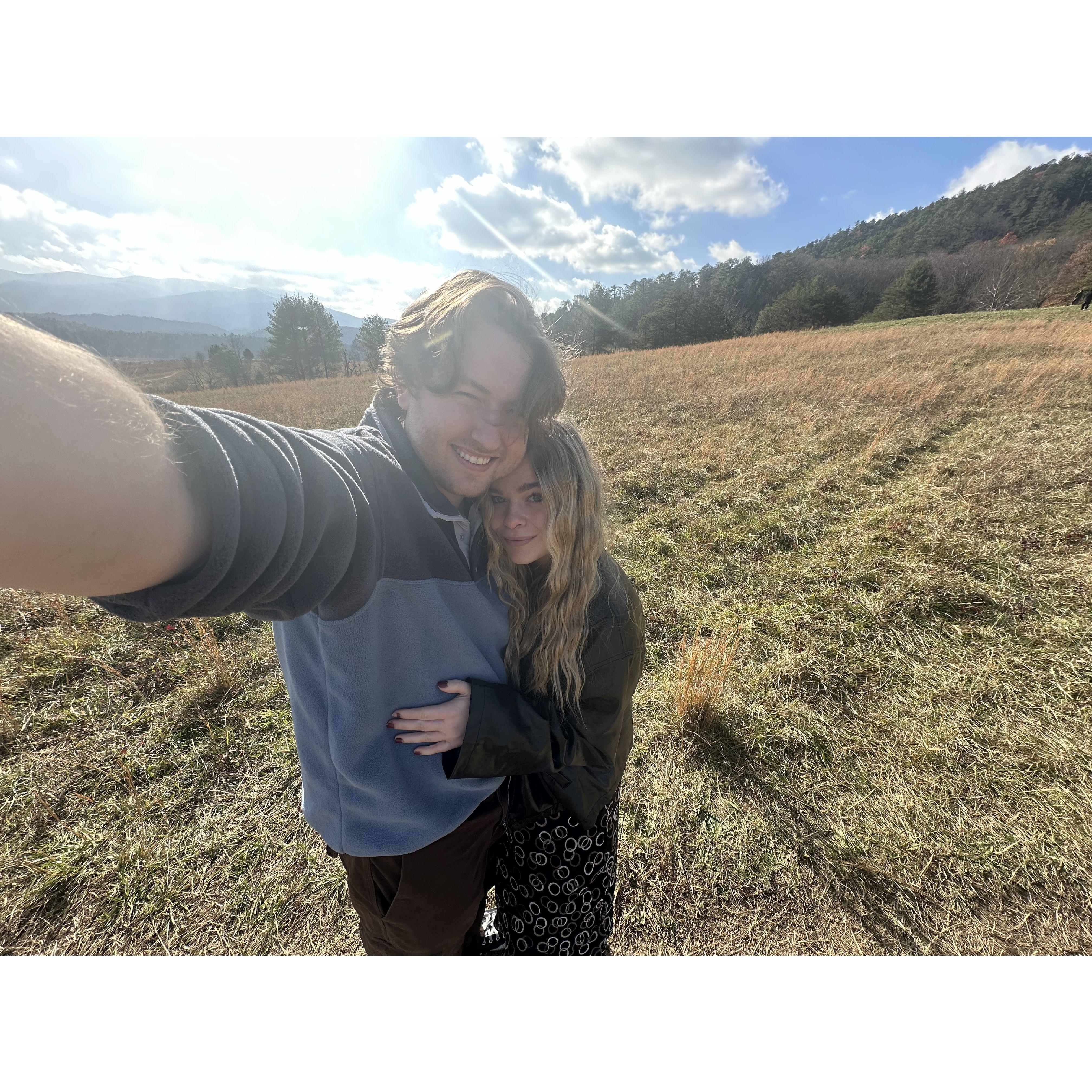 Us in the Great Smokey Mountains National Park