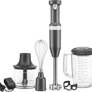 Variable Speed Corded Hand Blender with Accessories - Black Matte | KitchenAid US