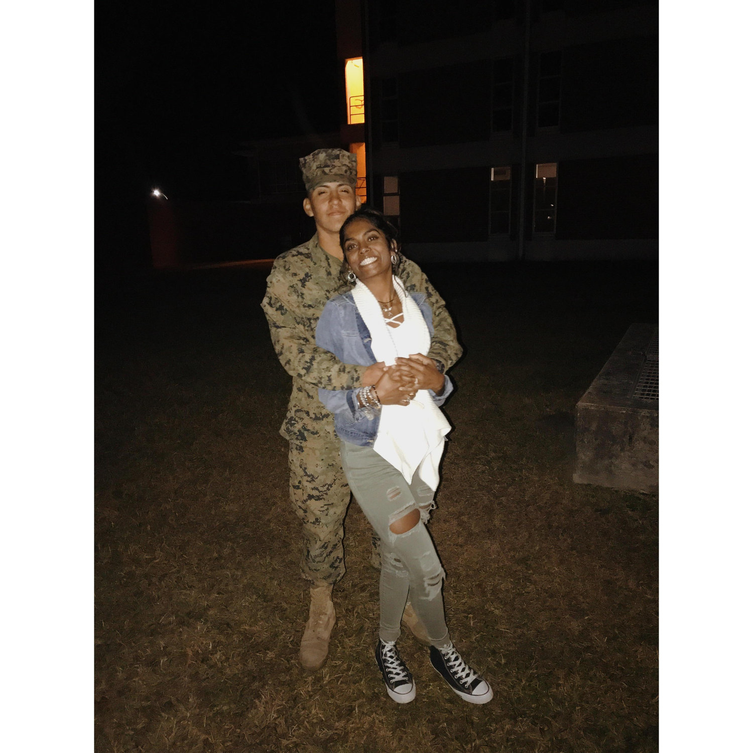 Right after Edwin joined the US Marine Corps - 2017.
