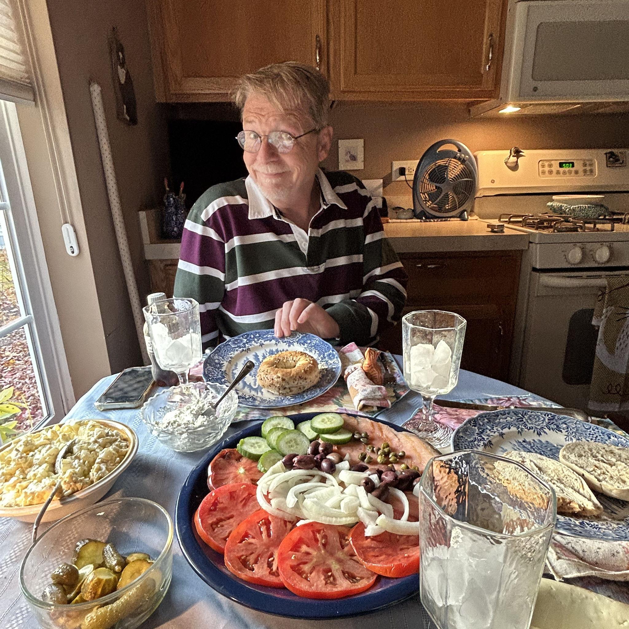 One of Chuck's infamous Deli lunches.  Mmmmmmmm!