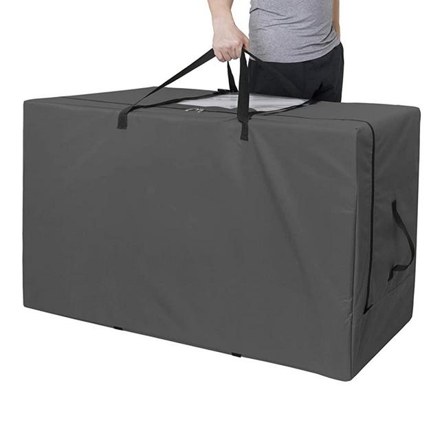 Cuddly Nest Folding Mattress Storage Bag - Heavy Duty Carry Case for Tri-Fold Guest Bed Mattress (Fits 4-6 inch Narrow Twin Queen Mattress)