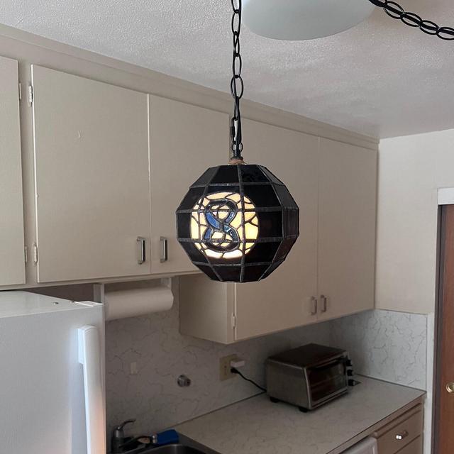 PREORDER Handmade 8 ball lamp, hanging lamp, Plug in ready, Pendant Light