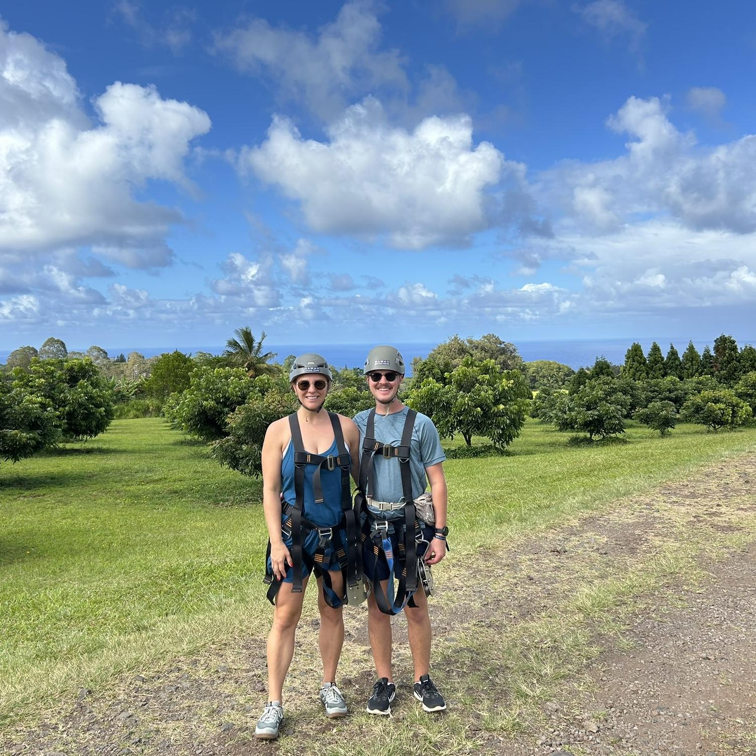 Zip line through the Island. Hawaii May 2025.