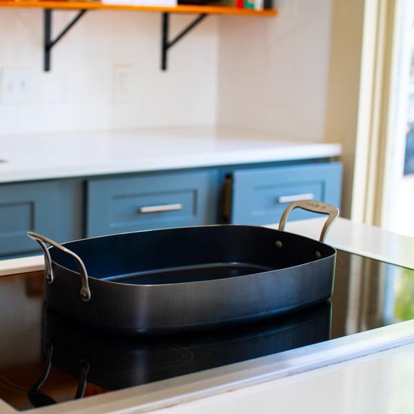 Blue Carbon Steel Roasting Pan