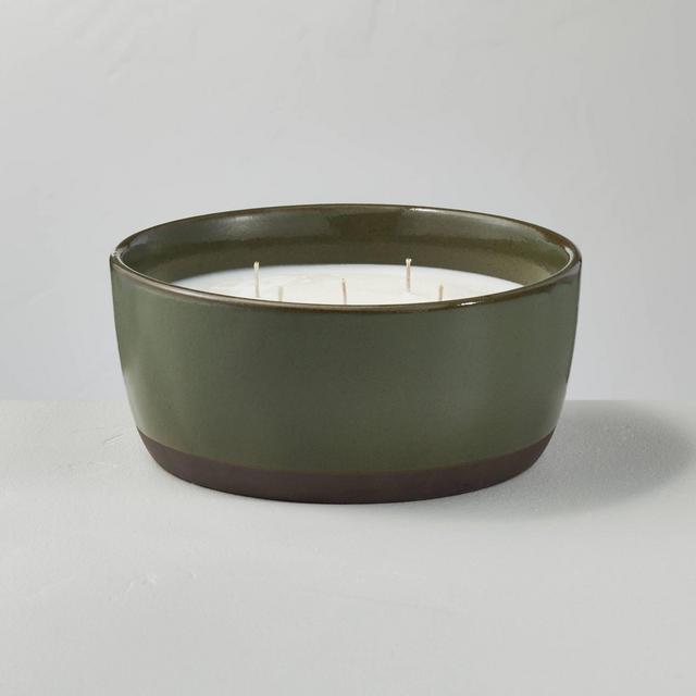 25oz Fireside Spruce 5-Wick Clay Seasonal Candle - Hearth & Hand™ with Magnolia
