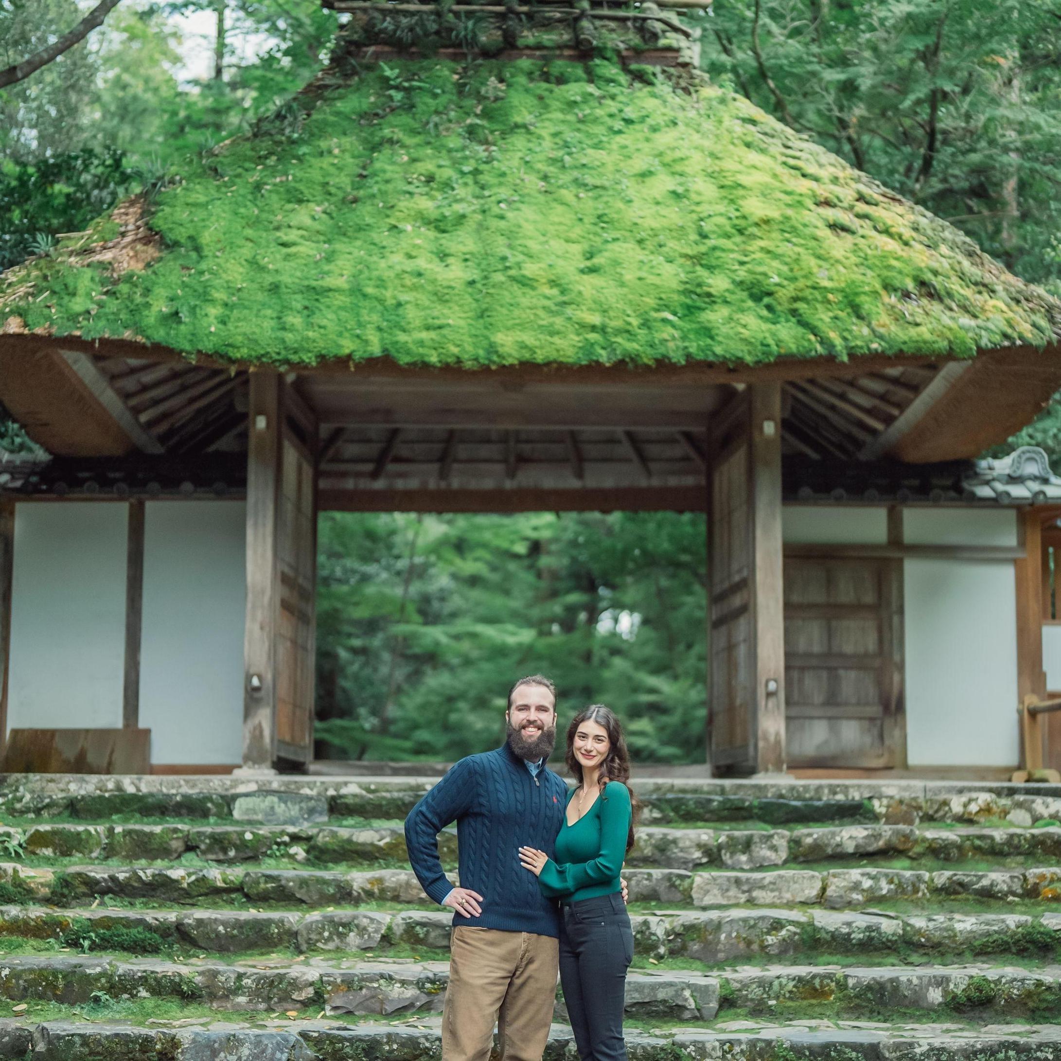 Right After John Proposed To Paria, Kyoto, Japan, 2024.
