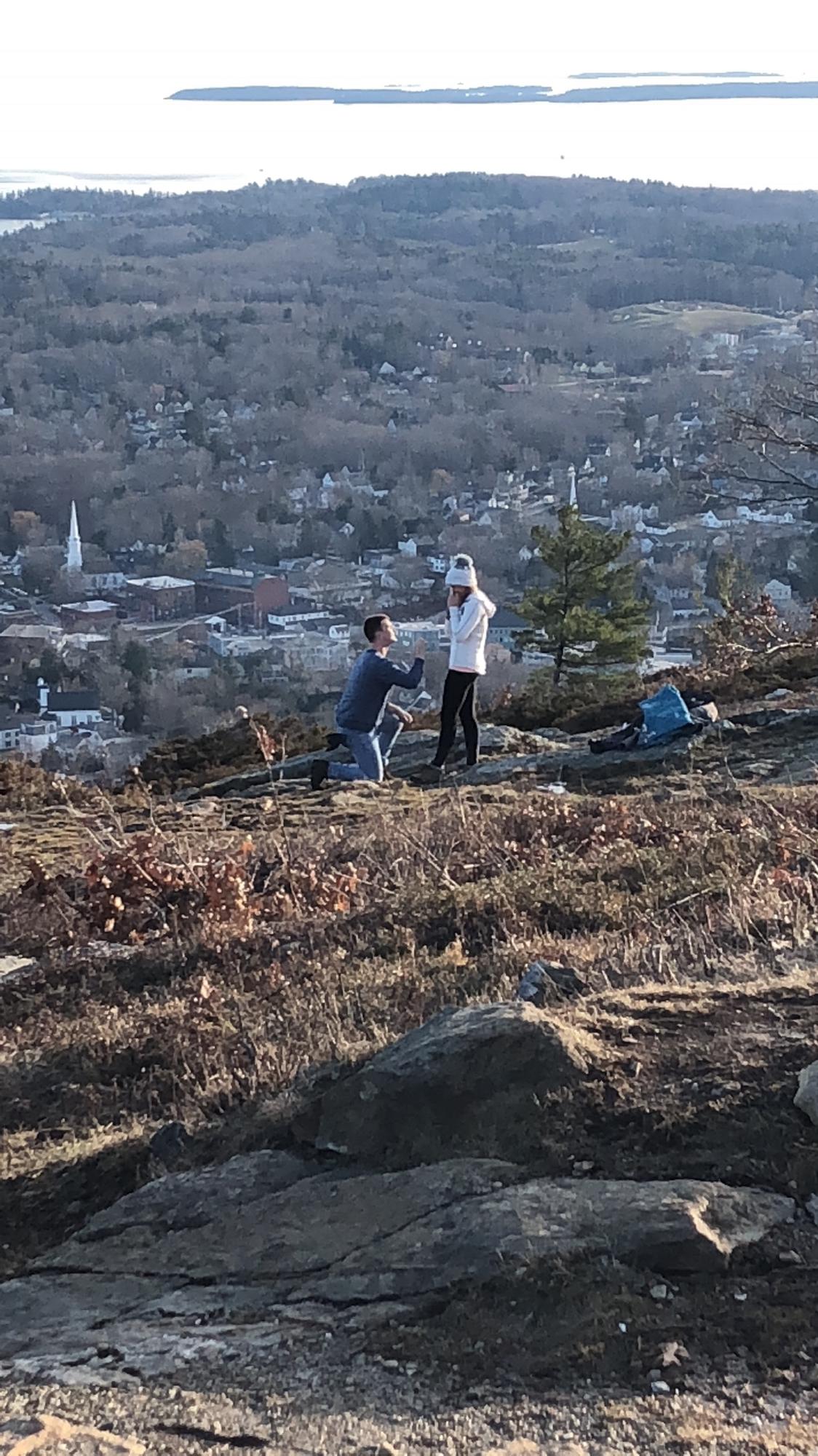 "YES!  A thousand times yes!"
Zack's proposal was so incredibly romantic.  Camden, Maine already was a very special place to us, and now it has even more meaning.