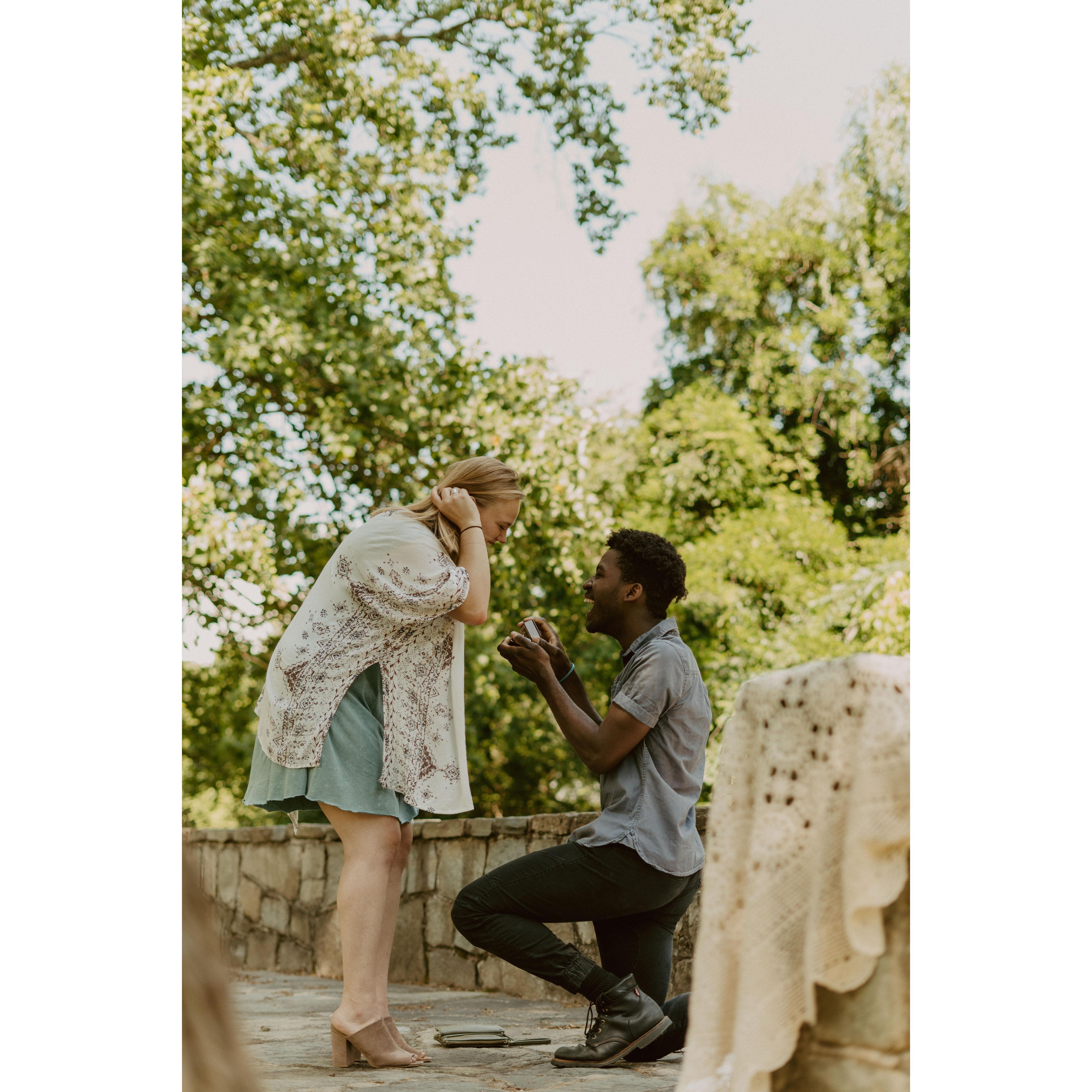 she said yes!