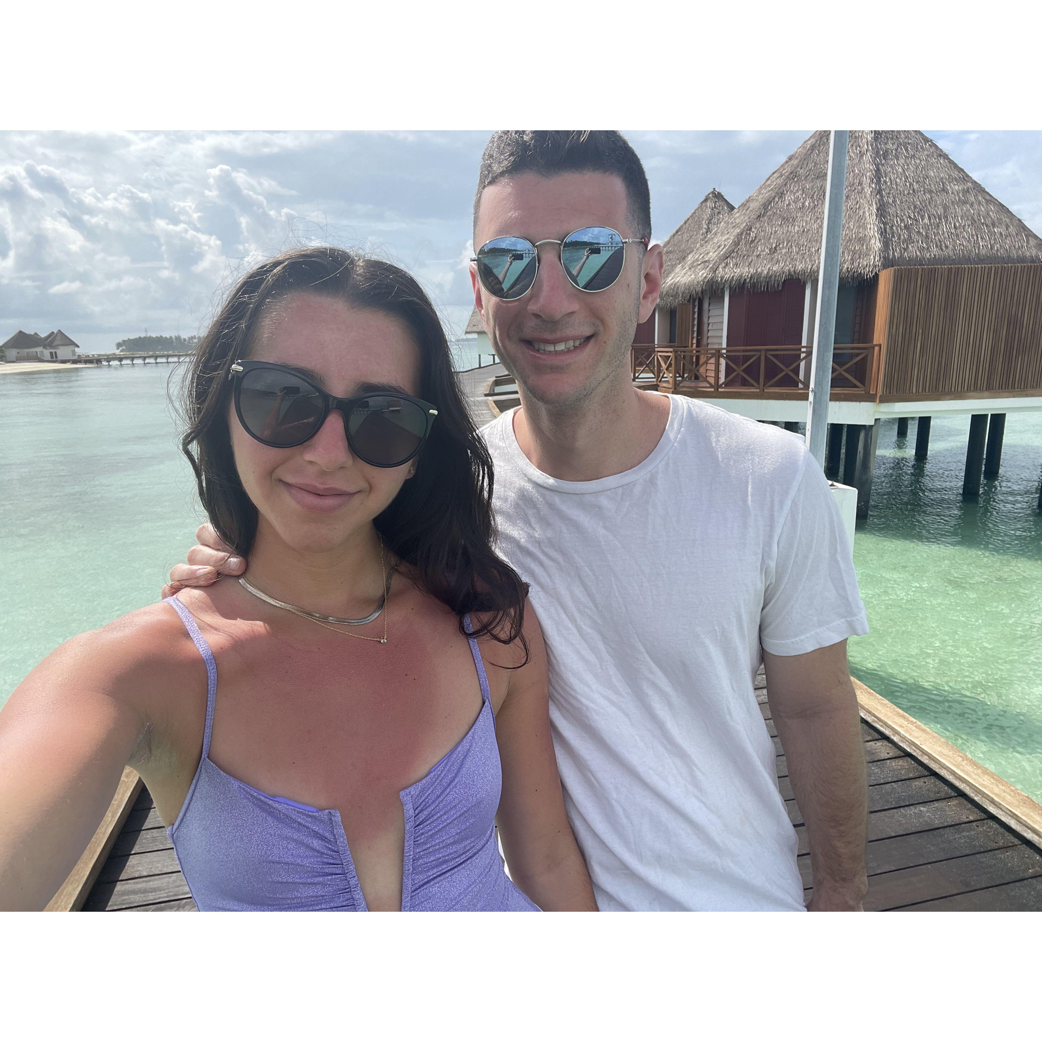 Cassidy & Jonathan in the Maldives- January 2022