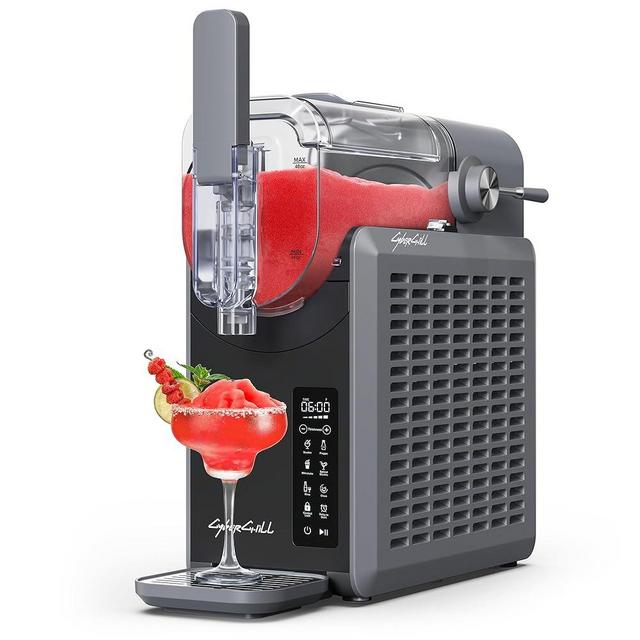 CyberChill Slushie Machine,24-Hour Delay Start&Cold Retention, 68 oz Slushy Machine with Self-Cleaning Function, Frozen Drink Maker with 5 Preset Programs,Frozen Margaritas, Frappés, and More