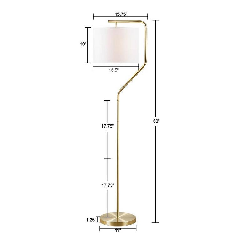 Hampton Hill, Aster Angular Floor Lamp | Zola
