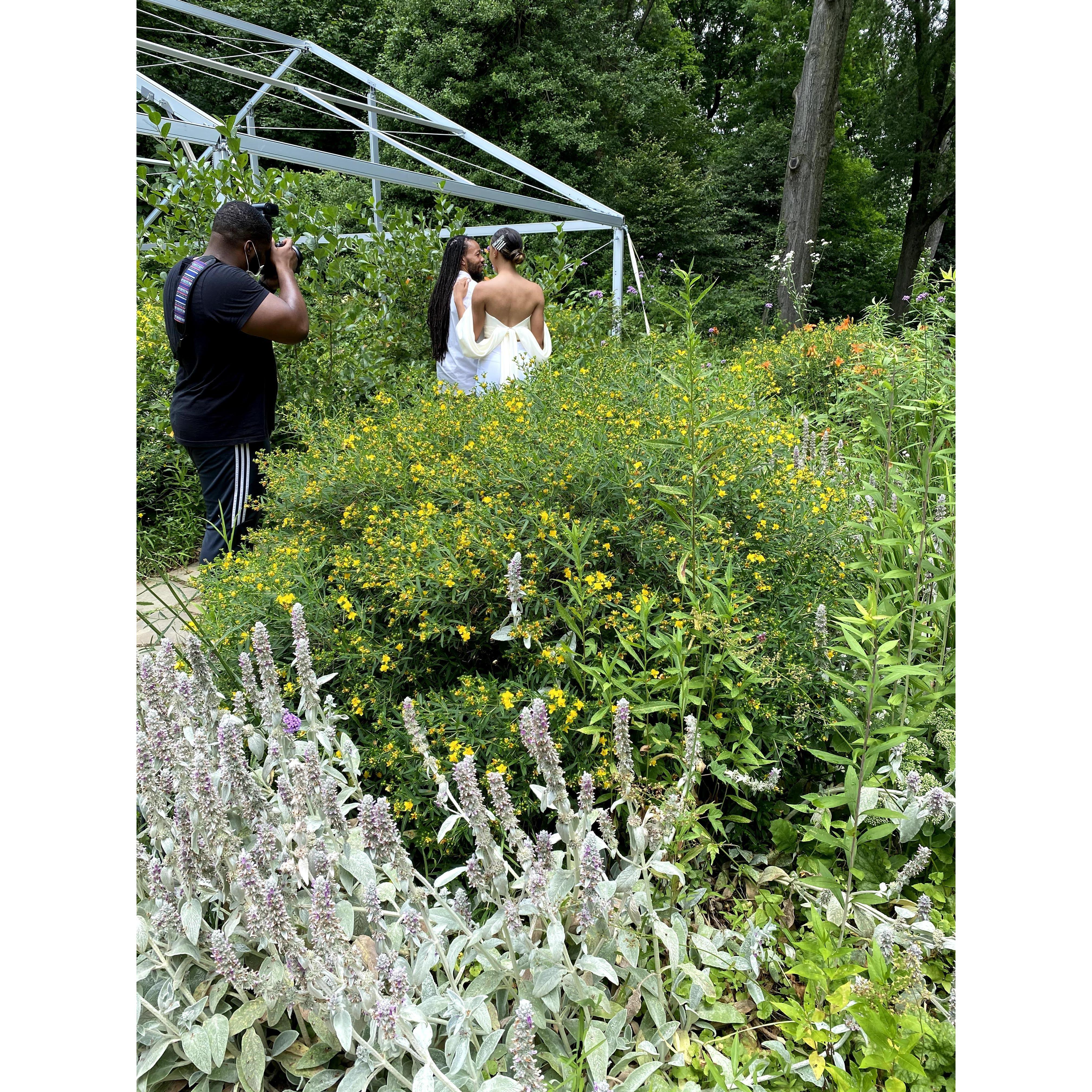 Behind the scenes of our engagement shoot!