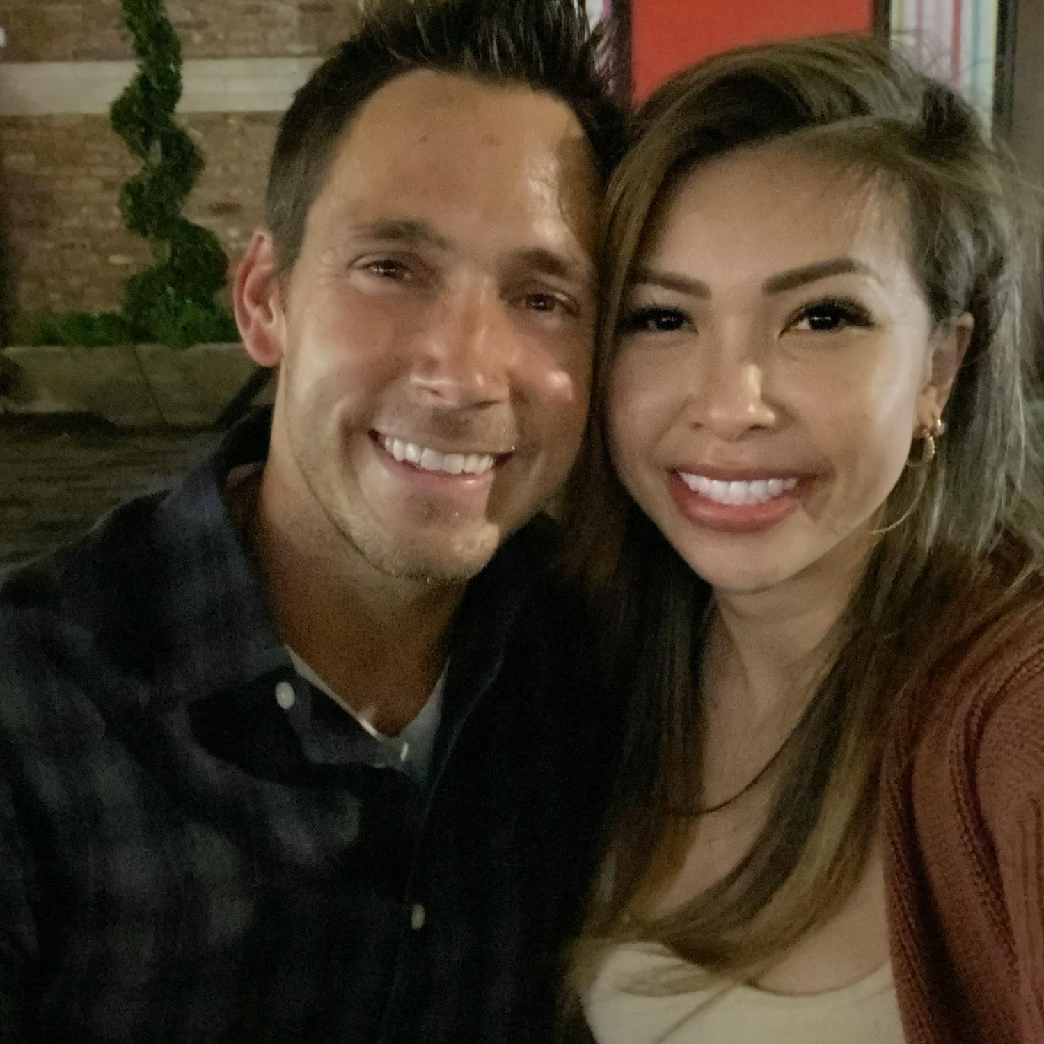 Our first photo together on our second date