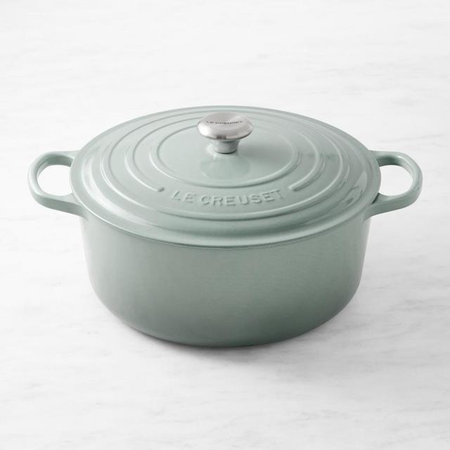 Le Creuset Signature Enameled Cast Iron Round Dutch Oven, 9-Qt., Sea Salt