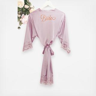 Personalized Satin Lace Robes