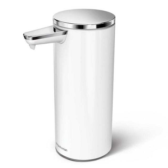 Simplehuman Rechargeable Liquid Sensor Pump, White Stainless-Steel