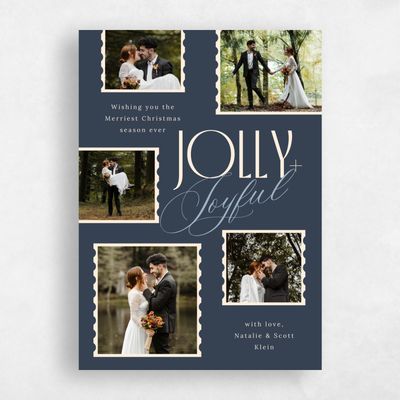 Grayed Navy, Blue Holiday Card - Bourbon