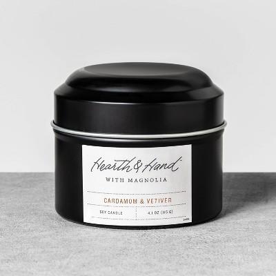 4.1oz Mini Tin Candle Cardamom & Vetiver - Hearth & Hand™ with Magnolia