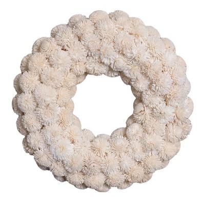 11" Sola Wood Flower Wreath White - Smith & Hawken&#153;
