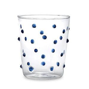 Party Tumbler, Set of 6, Blue Dots