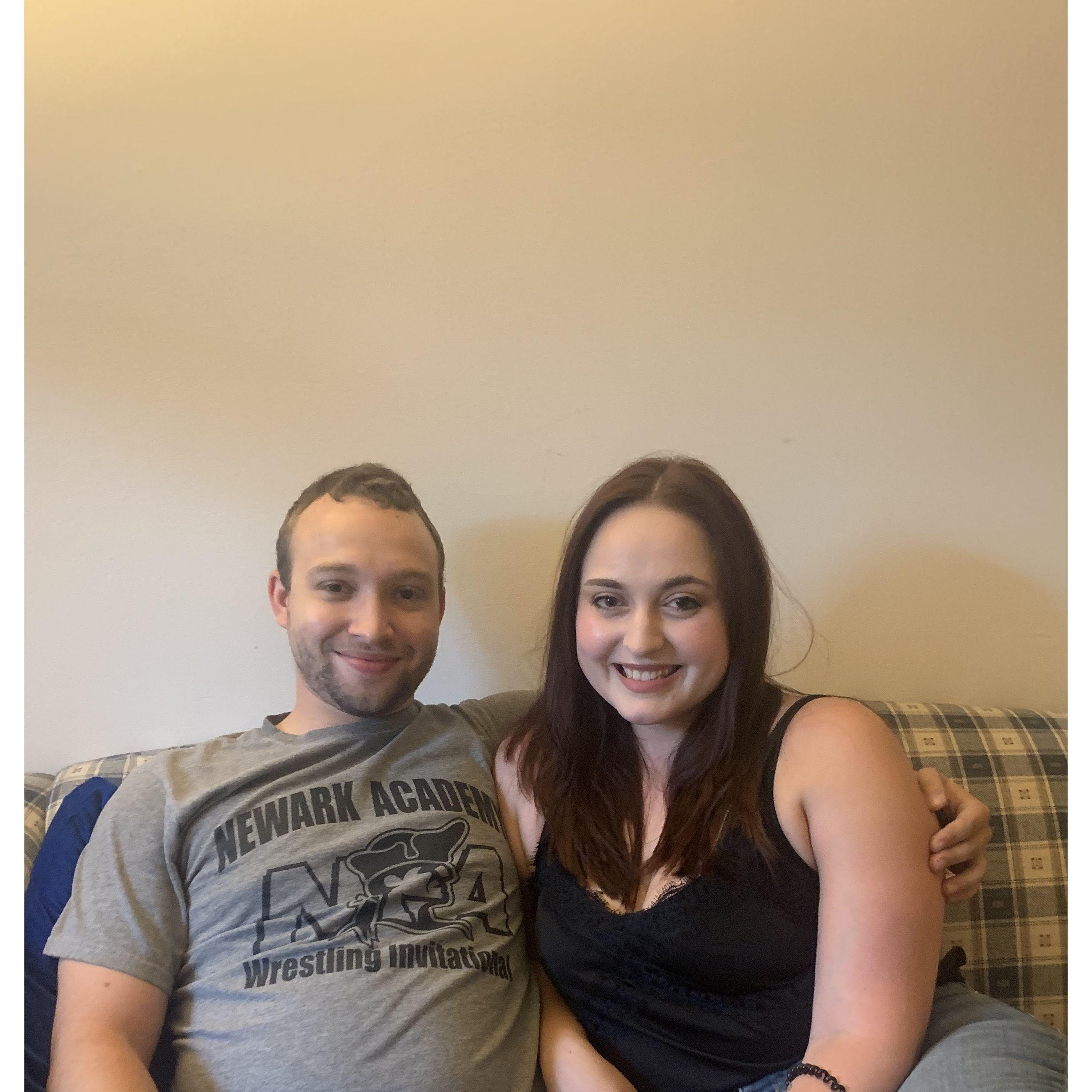 One of our first "official" photos together at Sarah's apartment in South Orange, NJ