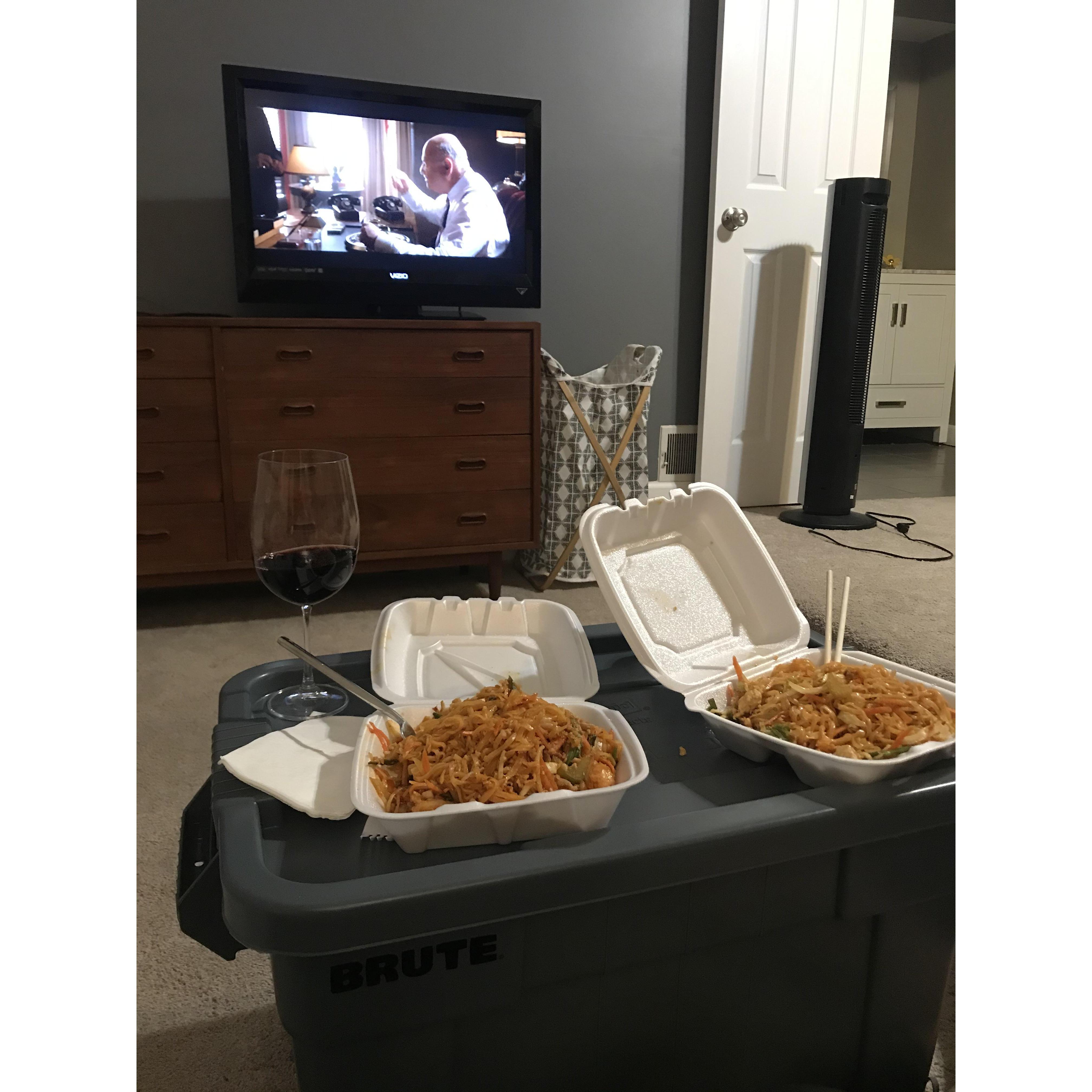 First night in our new home