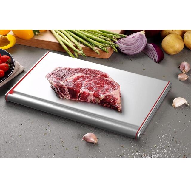 That Inventions Professional Quick Food Defrosting Tray and Thawing Plate, Red