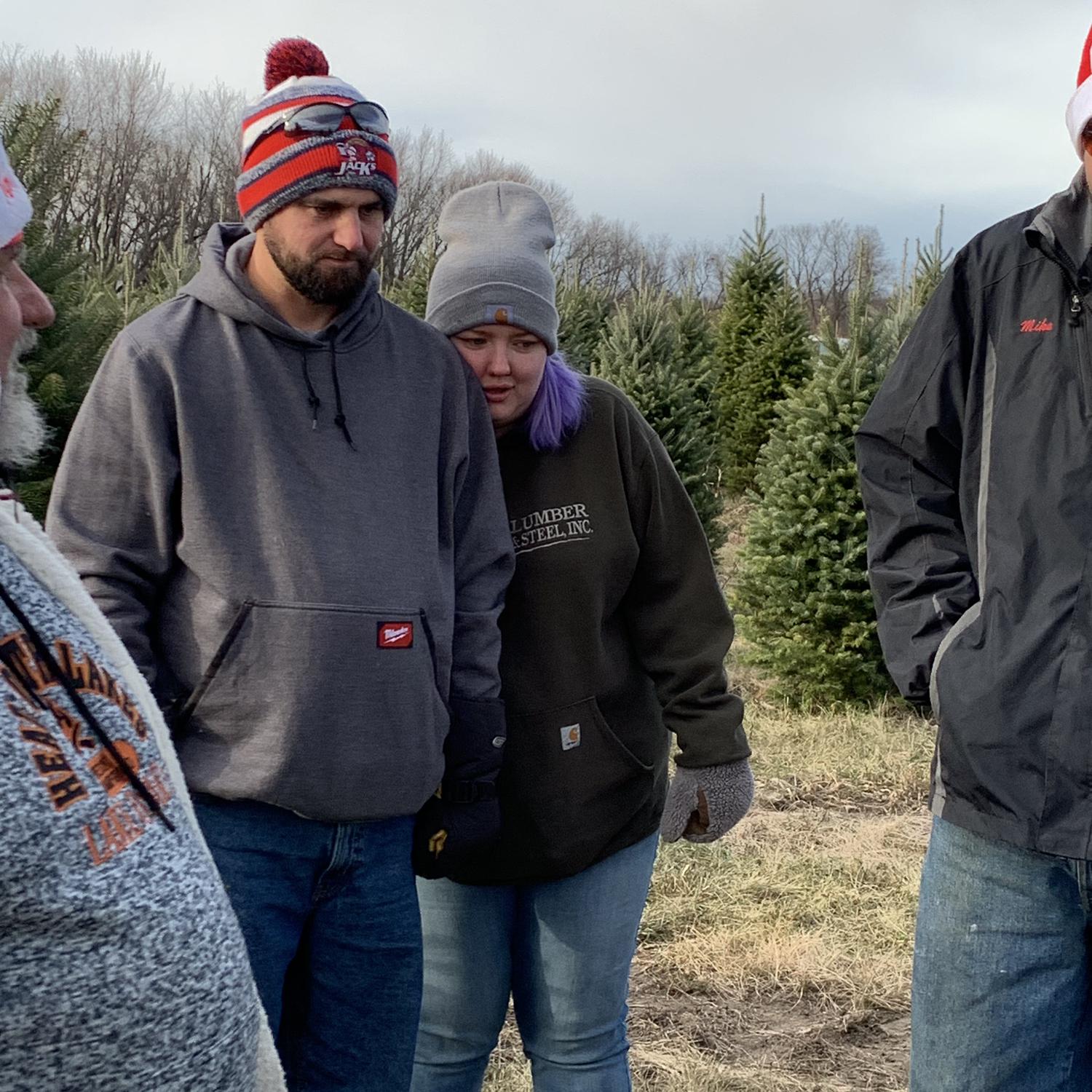 First time going to help pick out the Christmas tree