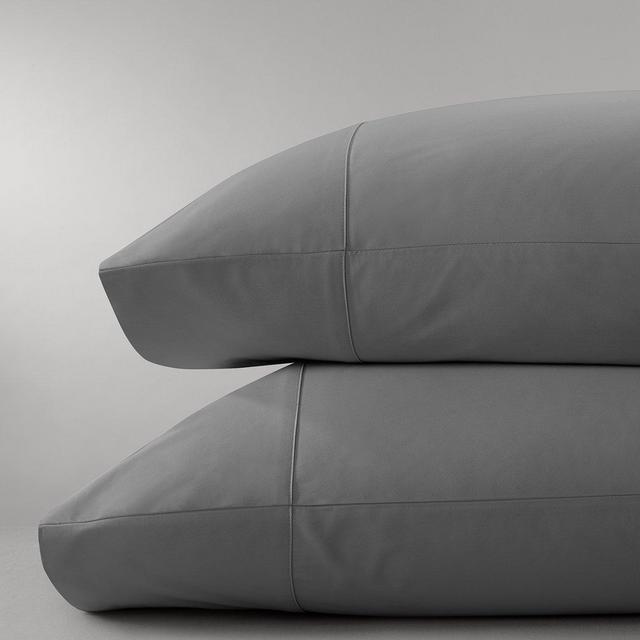 Solid Hemmed Pillowcase Set in stone (king)