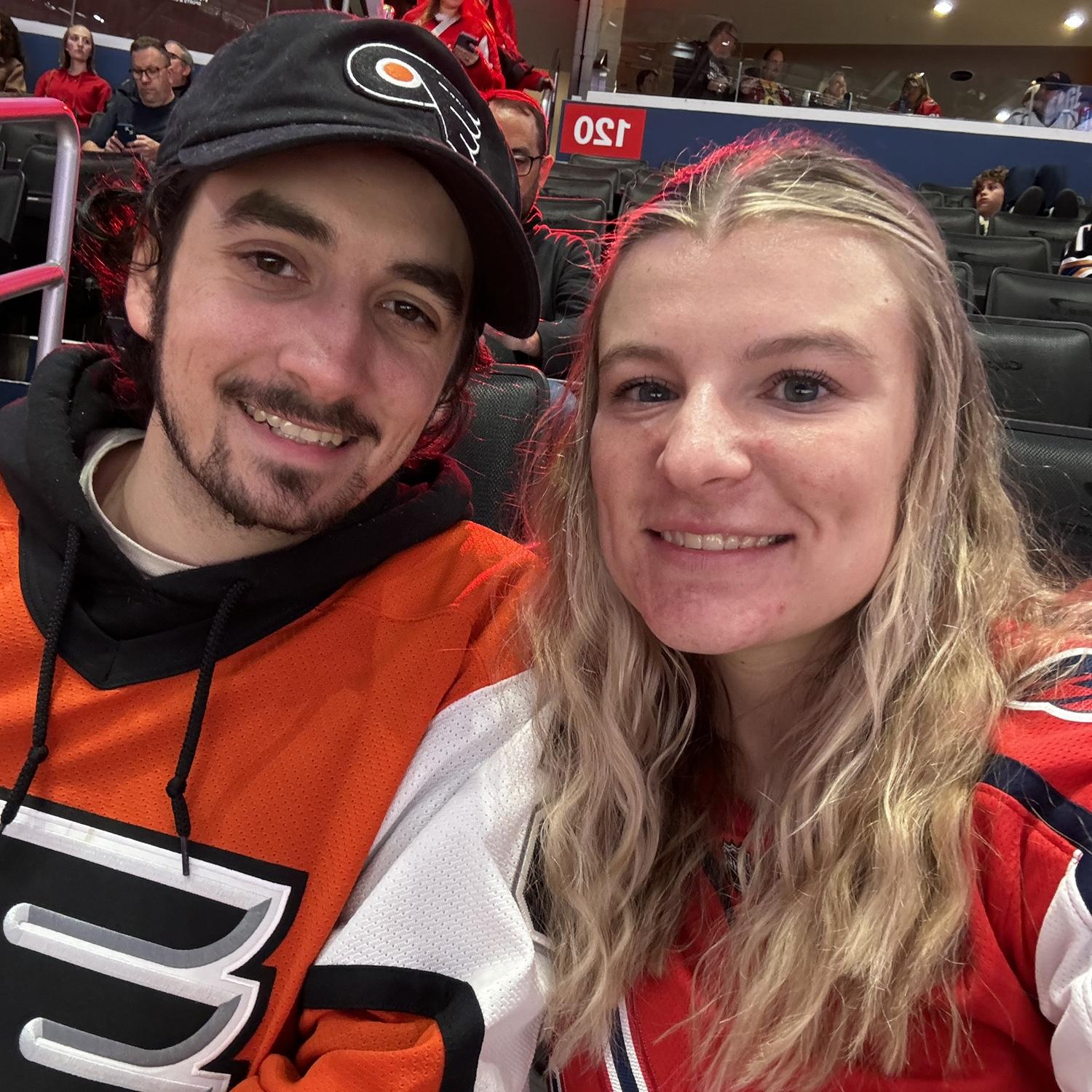 Caps v Flyers (Caps won duh)