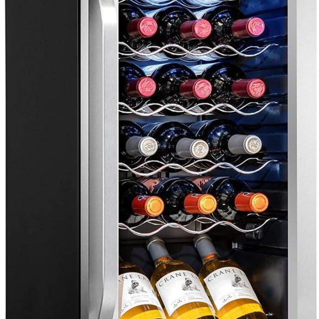 18 Bottle Compressor Wine Cooler Refrigerator Stainless Steel - IVFWCC181LB