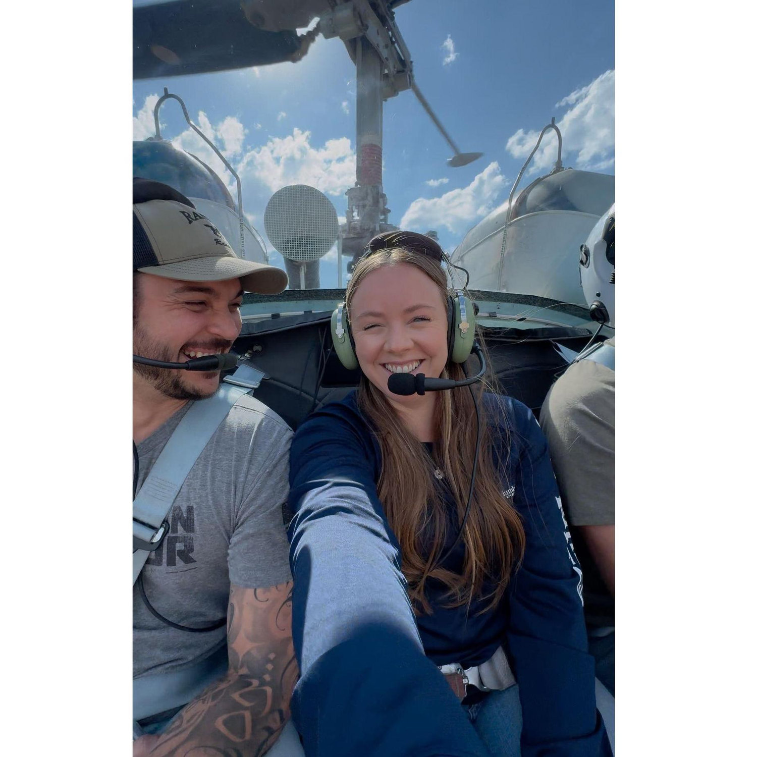 Helicopter ride at the ranch