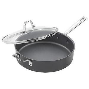 Emeril™ Hard Anodized 5 qt. Covered Deep Saute Pan in Charcoal