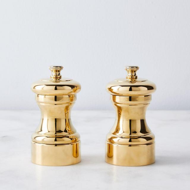 Peugeot Gold Plated Salt & Pepper Grinders