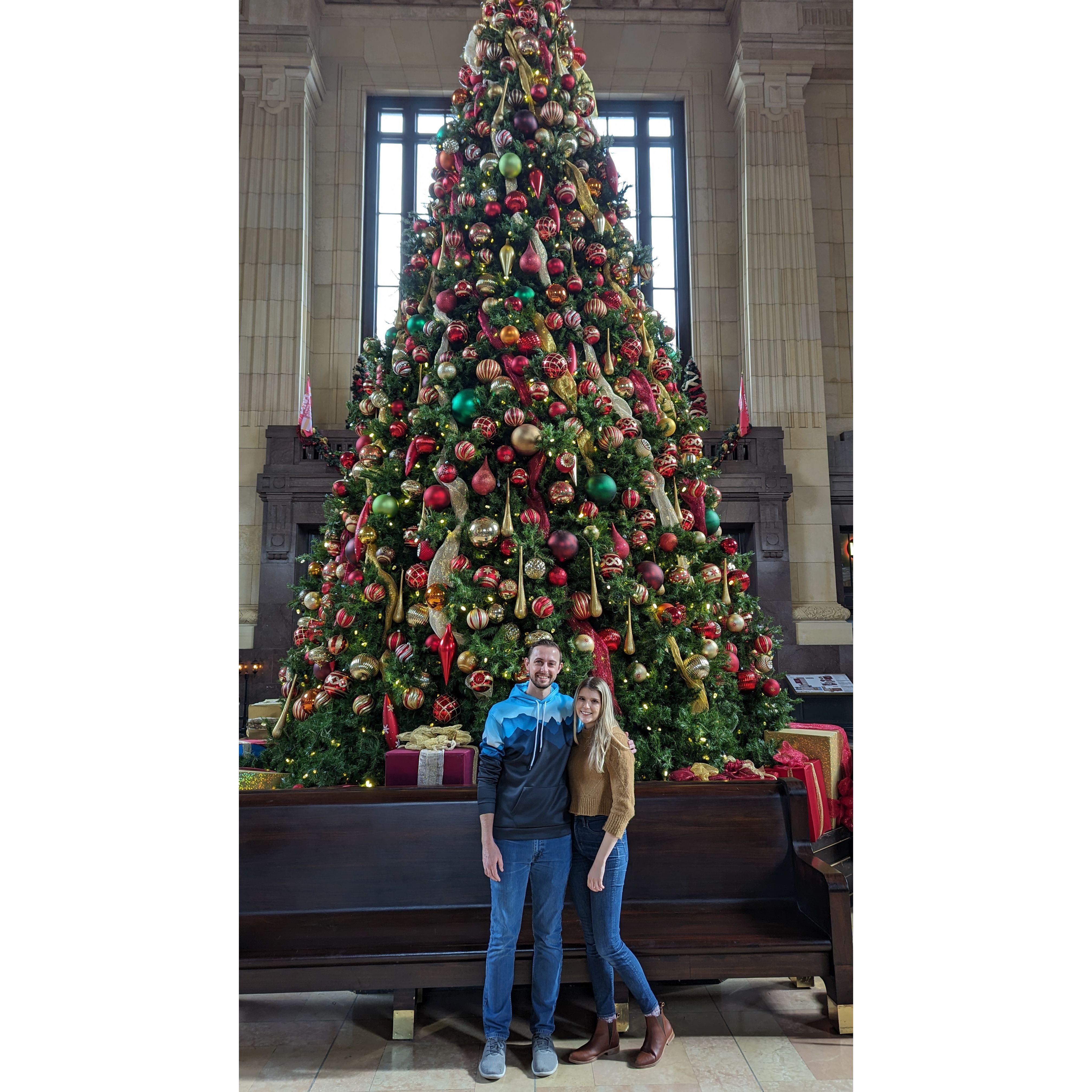 Our first date at Union Station! Someone offered to take our photo, and we're so grateful for that!