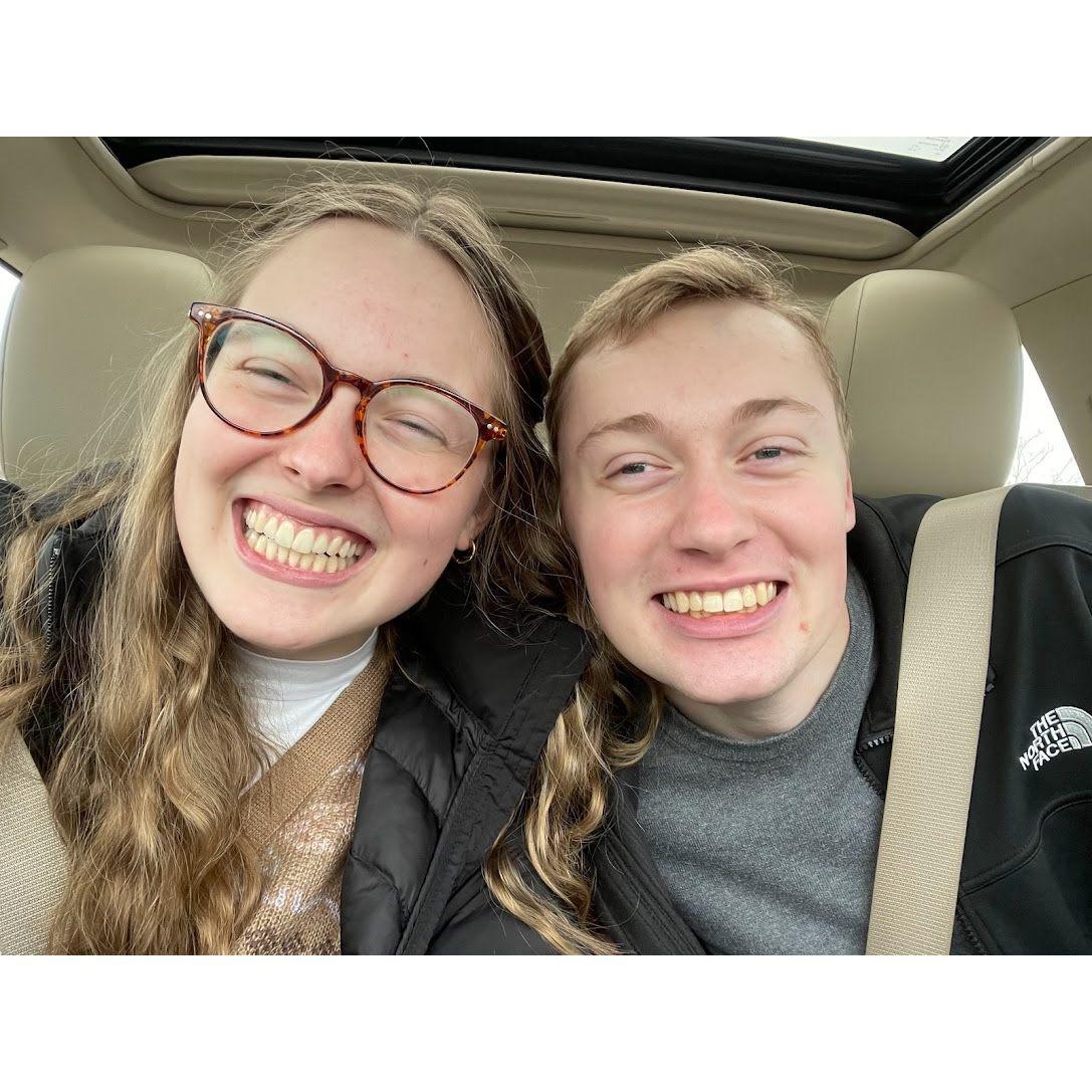 Olivia's first trip to Peoria in December 2022.