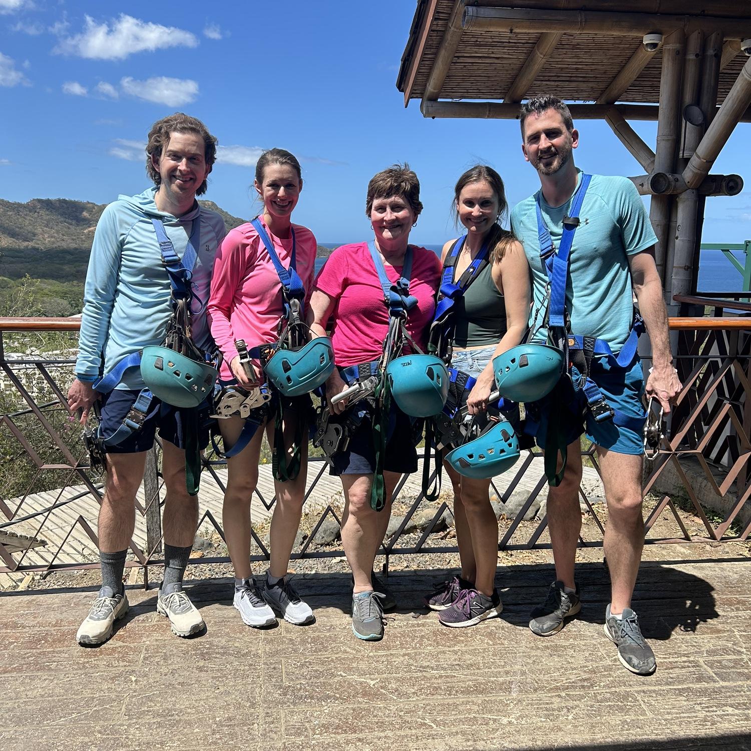 Zip lining in Costa Rica
