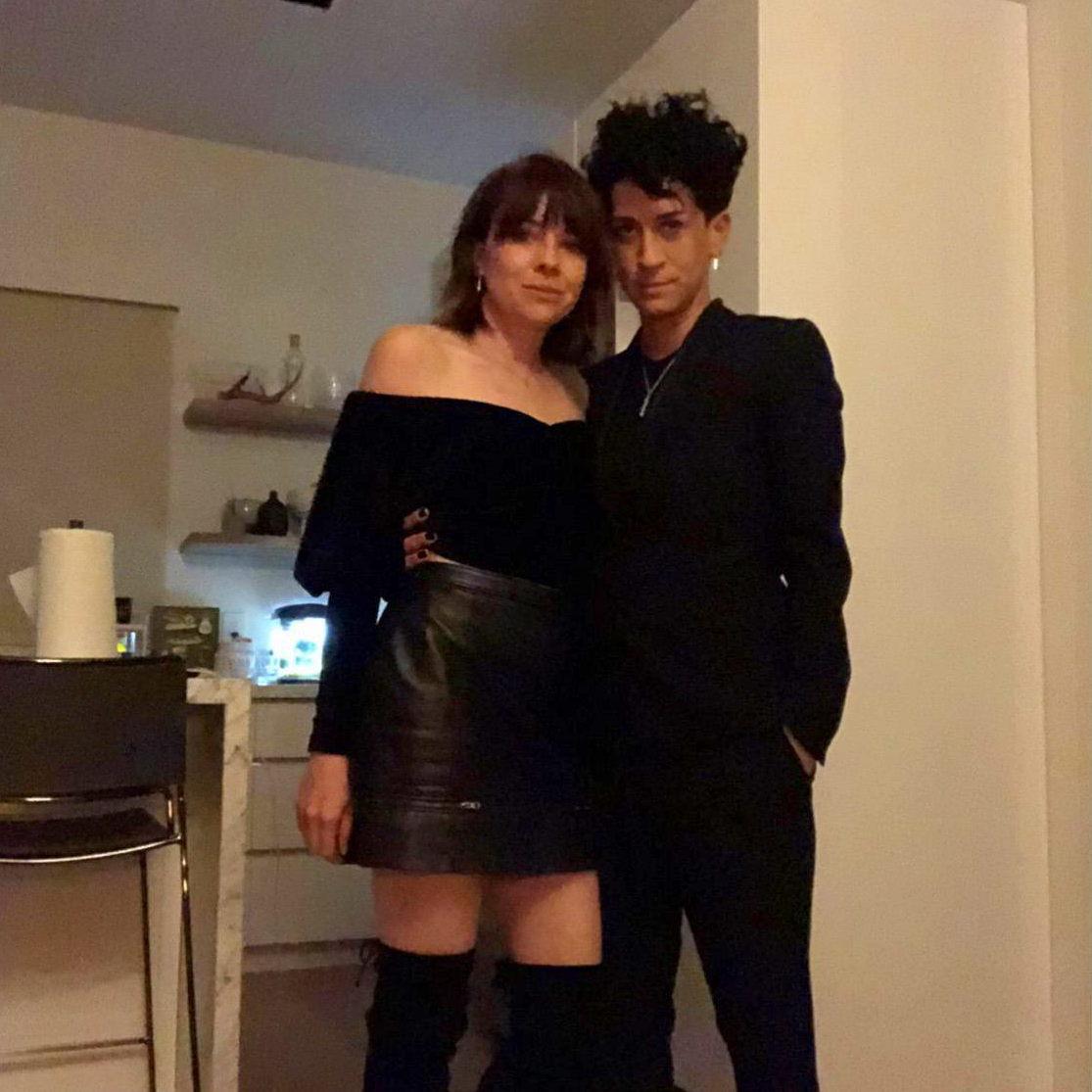 We actually didn't end up going anywhere this night. We just wanted to dress up during the lock down and order food.