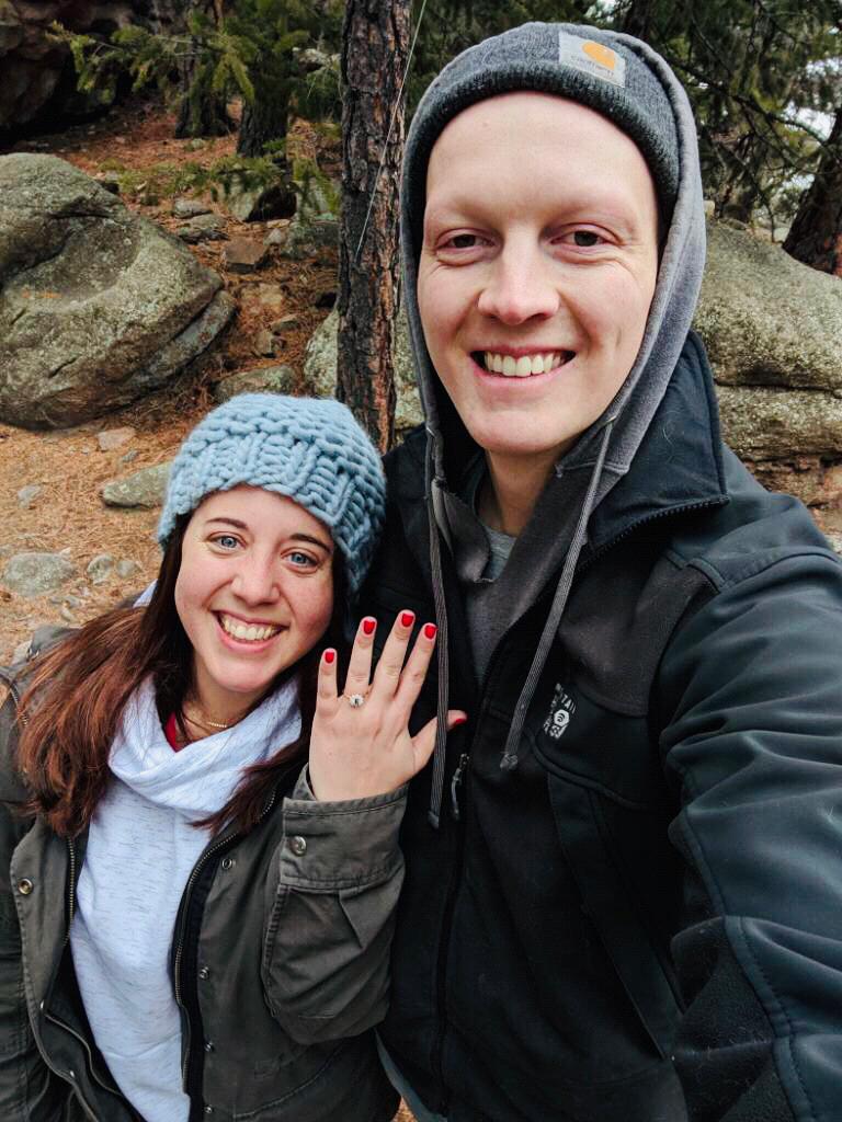 Engaged! At Three Sisters Park in Evergreen, CO
