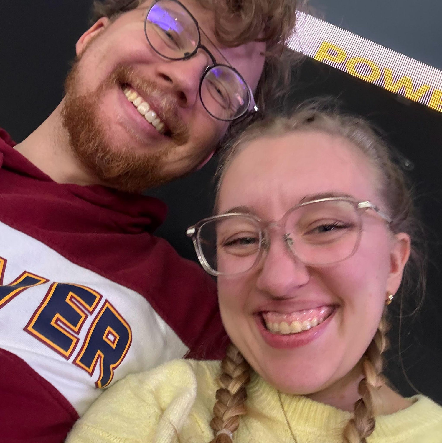 Of course, when it was hockey season, we had to go to a Colorado Eagles hockey game!