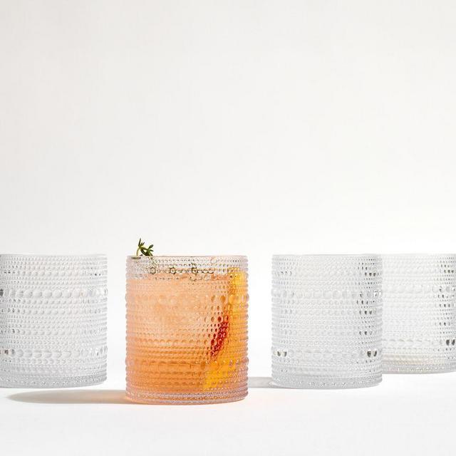 Jupiter Outdoor Short Drinking Glasses, Set of 4 - Clear