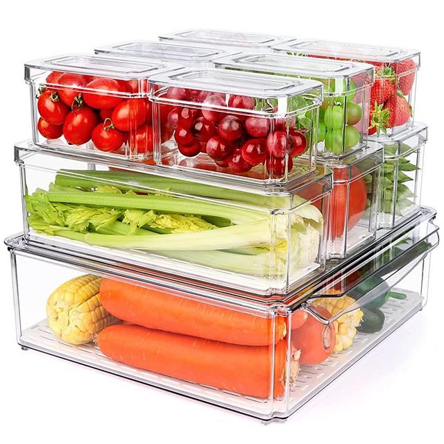 Hemoton Bread Box Storagecontainer Sealing Organizer French Bin Stotrage  Refrigerator Kitchen Keeper Corner Plastic Airtight 