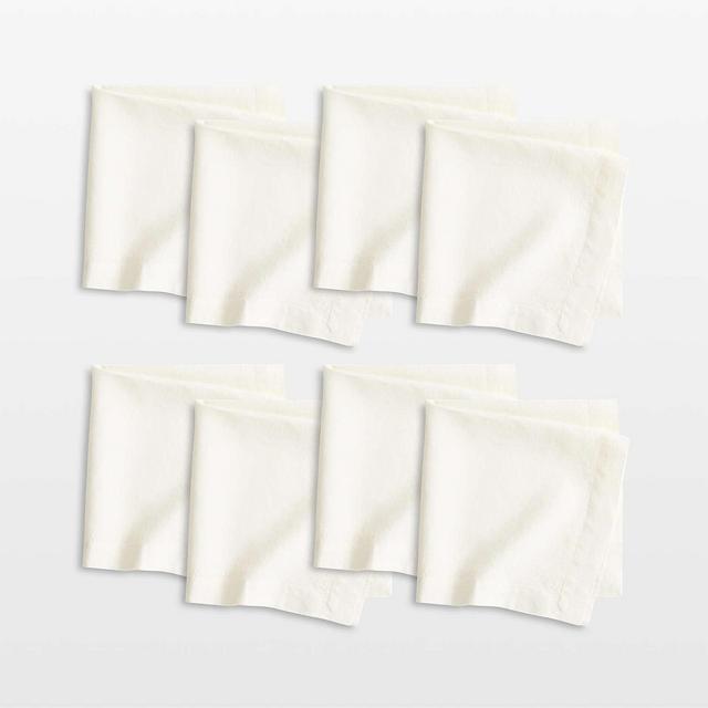 Marin Arctic Ivory EUROPEAN FLAX ™-Certified Linen Napkin, Set of 8