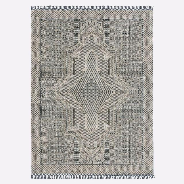 Indra Rug, 5x8, Indigo