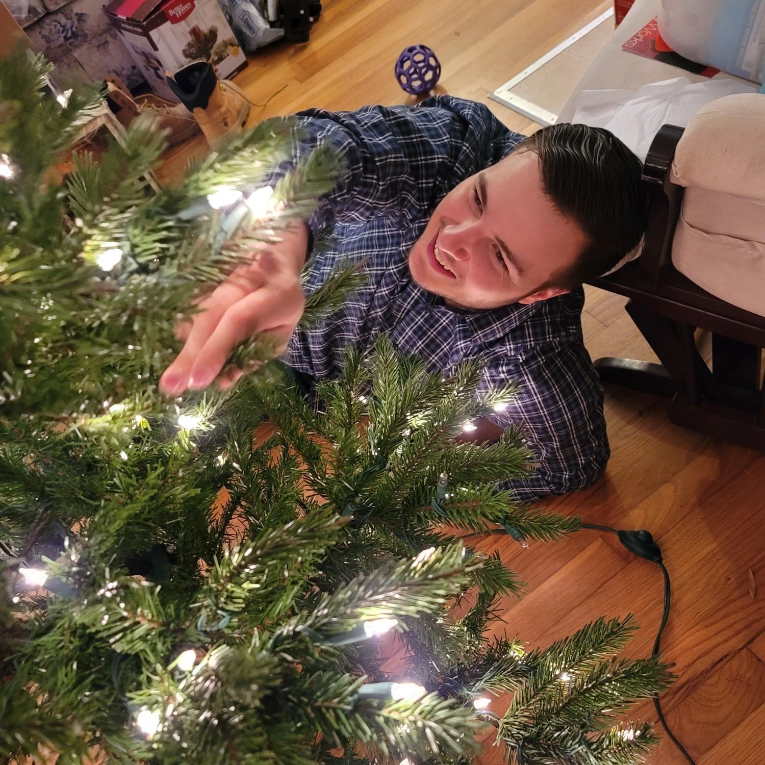 getting ready for Christmas